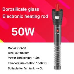 SUNSUN Aquarium Submersible Heater Fish Tank LCD Display Digital Adjustable Water Heating Rod