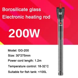 SUNSUN Aquarium Submersible Heater Fish Tank LCD Display Digital Adjustable Water Heating Rod