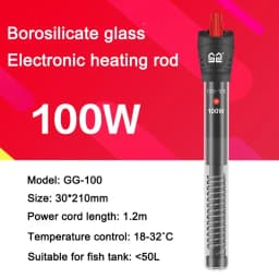 SUNSUN Aquarium Submersible Heater Fish Tank LCD Display Digital Adjustable Water Heating Rod