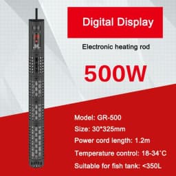 SUNSUN Aquarium Submersible Heater Fish Tank LCD Display Digital Adjustable Water Heating Rod
