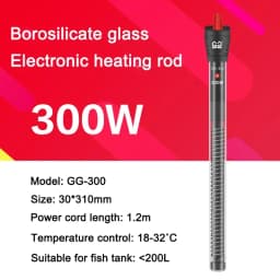 SUNSUN Aquarium Submersible Heater Fish Tank LCD Display Digital Adjustable Water Heating Rod