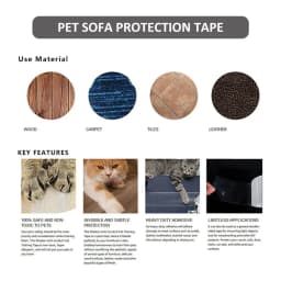 3/10M Cat Training Tape Cats Scratch Deterrent Tape Transparent Self-Adhesive Cats From Scratching Furniture Protectors Tape