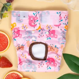 1pc Reusable Female Dog Diaper Washable Puppy Period Diapers for Heat Cycle with Different Sizes