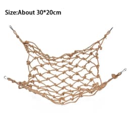 Parrot Swing Rope Birds Hanging Climbing Net With Hook Hammock Birds Stand Ladder Birds Chewing Playing Gym Hamster Rabbit Toys