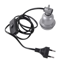 E27 Heating Lamp Holder & Power Cord Switch Crawling Pet lizard tortoise Piglet Chicken Brooder Heating Spiral Light Socket 1Pc