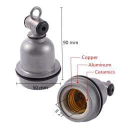 E27 Heating Lamp Holder & Power Cord Switch Crawling Pet lizard tortoise Piglet Chicken Brooder Heating Spiral Light Socket 1Pc