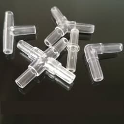 10PCS 4mm Aquarium Airline Tubing Connectors Plastic Inline Valve Hoses Joints Tee/Cross/Elbow/Y Shaped Air Pump Accessories