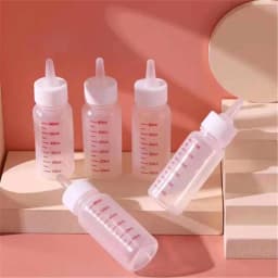 Feeding Tool Rabbits Kitten Newborn Replacement Mini Nipple Pet Nursing 60ml Milk Bottle Pet Feeding Bottle Kits