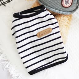 Striped Puppy Sleeveless Vest Spring Summer Pet Clothes for Small Dogs Pomeranian Chihuahua Pullovers Kitten T-shirts Outfits