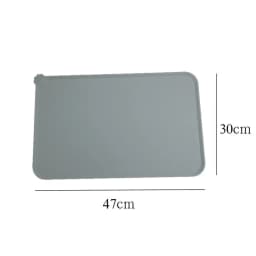 Waterproof Pet Mat Dog Cat Solid Color Silicone Pet Food Pad Pet Bowl Drinking Mat Dog Feeding Placemat Easy Washing