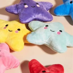 6PCS/pack Puppy Dog Plush Pentagram Squeaky Toys for Small Medium Dogs Bone Aggressive Chewers for Puppy Accessories