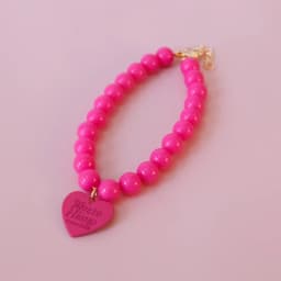 Pet Colorful Love Collar Dog Pearl Necklace Rainbow Multi Color Dog Necklace Puppy Accessories Dog Accessories for Small Dogs
