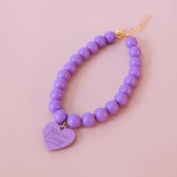Pet Colorful Love Collar Dog Pearl Necklace Rainbow Multi Color Dog Necklace Puppy Accessories Dog Accessories for Small Dogs