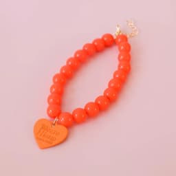 Pet Colorful Love Collar Dog Pearl Necklace Rainbow Multi Color Dog Necklace Puppy Accessories Dog Accessories for Small Dogs