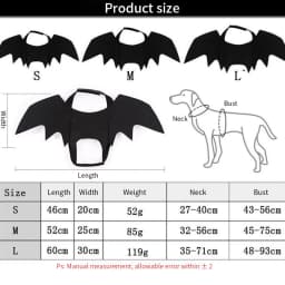 Fashion Cat Clothes Bat Wings Funny Dog Costume Artificial Wing Pet Cosplay Prop Halloween Christmas Cat Costume Pet Products
