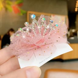 Dog Cat Pet Hair Clip Cute Lace Princess Crown Wedding Birthday Party Photography Decoration Pet Supplies New Year Gift