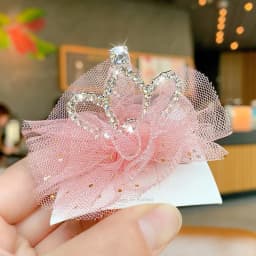 Dog Cat Pet Hair Clip Cute Lace Princess Crown Wedding Birthday Party Photography Decoration Pet Supplies New Year Gift
