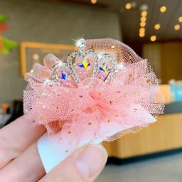 Dog Cat Pet Hair Clip Cute Lace Princess Crown Wedding Birthday Party Photography Decoration Pet Supplies New Year Gift