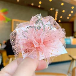 Dog Cat Pet Hair Clip Cute Lace Princess Crown Wedding Birthday Party Photography Decoration Pet Supplies New Year Gift
