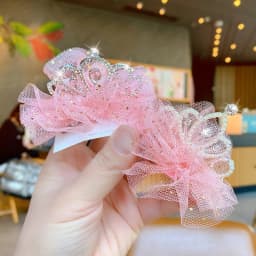 Dog Cat Pet Hair Clip Cute Lace Princess Crown Wedding Birthday Party Photography Decoration Pet Supplies New Year Gift