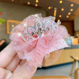 Dog Cat Pet Hair Clip Cute Lace Princess Crown Wedding Birthday Party Photography Decoration Pet Supplies New Year Gift