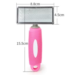 Cat Comb Silicone Cat Brush Massage Pet Hair Remover Stainless Steel Combs for Cats Pet Grooming Comfortable Handle Dog Brush