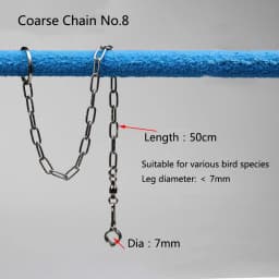 Stainless Steel Bird foot Chain Parrot Anti-flying Traction Rope Bird Feet Bracelet Alloy Foot Ring Pet Bird Training Leash