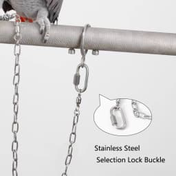 Stainless Steel Bird foot Chain Parrot Anti-flying Traction Rope Bird Feet Bracelet Alloy Foot Ring Pet Bird Training Leash