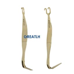 Nasal Bone Nose Bone Pull Hook Chisel Face Plastic Surgery Double Head Gold Handle Stainless Steel