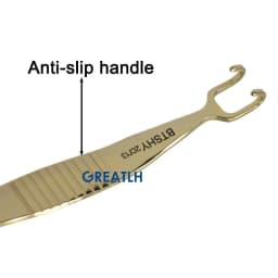 Nasal Bone Nose Bone Pull Hook Chisel Face Plastic Surgery Double Head Gold Handle Stainless Steel