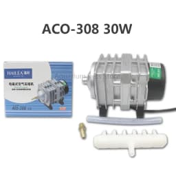 220V Hailea ACO-208 308 318 Electromagnetic Air Compressor Portable Koi Fish Tank Bubble Aquarium Air Pump Pond Aerator