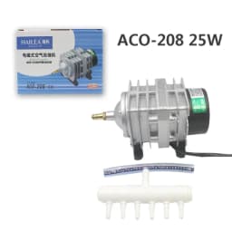 220V Hailea ACO-208 308 318 Electromagnetic Air Compressor Portable Koi Fish Tank Bubble Aquarium Air Pump Pond Aerator