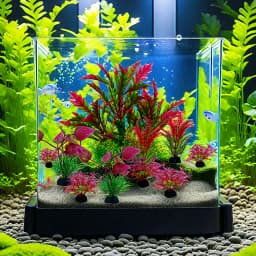 10PC Fish Tank DIY Artificial Aquarium Decor Mixed Color Plants Ornament Aquatic Plant