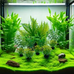 10PC Fish Tank DIY Artificial Aquarium Decor Mixed Color Plants Ornament Aquatic Plant