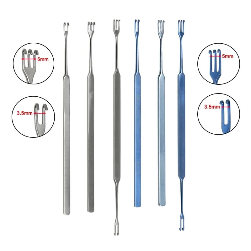 GREATLH Ophthalmic Surgical Instrument Ophthalmology Pulling Hooks Lacrimal Sac Retractor Pet Surgical Instruments