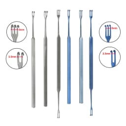 GREATLH Ophthalmic Surgical Instrument Ophthalmology Pulling Hooks Lacrimal Sac Retractor Pet Surgical Instruments