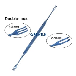 GREATLH Ophthalmic Surgical Instrument Ophthalmology Pulling Hooks Lacrimal Sac Retractor Pet Surgical Instruments