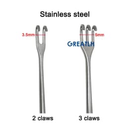 GREATLH Ophthalmic Surgical Instrument Ophthalmology Pulling Hooks Lacrimal Sac Retractor Pet Surgical Instruments