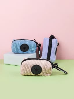 1PCS Fashion Design Pure Color Dog Poop Bag Holder for Leash Attachment(No Poop Bag And Leash)
