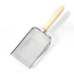 Stainless Steel Cat Litter Scoop, Hollow Hole Design Easy Sift Cat Poop Shovel for Cleaning Kitty Litter Box