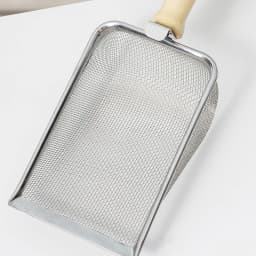 Stainless Steel Cat Litter Scoop, Hollow Hole Design Easy Sift Cat Poop Shovel for Cleaning Kitty Litter Box