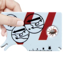 Tick Card With Magnifying Glass Allows Easy Removal Of Ticks Tick Remover For Dogs And Cats With Handy Pocket Size 8.5x5.4x0.1cm
