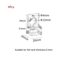 Acrylic Aquarium Fish Tank Clips Glass Cover Support Holders Accessories For Aquarium Filter Lamp Stand 5/5.5/6/8/10/12/15mm