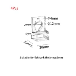 Acrylic Aquarium Fish Tank Clips Glass Cover Support Holders Accessories For Aquarium Filter Lamp Stand 5/5.5/6/8/10/12/15mm