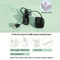 5V USB Powered Whisper-Quiet Automatic Pet Water Fountain for Cats Dog - Food-Grade PP Material, Low Voltage Operation