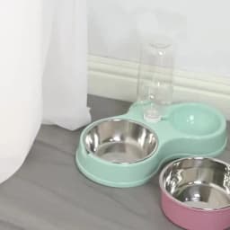 Dog Bowl Anti-tip Fixed Hanging Dog Bowl Dog Cage Stainless Steel Drinking Bowl Pet Bowl Pet Supplies