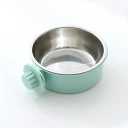 Dog Bowl Anti-tip Fixed Hanging Dog Bowl Dog Cage Stainless Steel Drinking Bowl Pet Bowl Pet Supplies