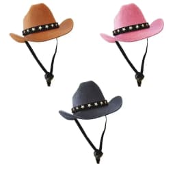 British Pet Cat Dog Hat Star Cowboy Hat Pet Supplies Adjustable Dog Costume Top Hat Headwear Dogs Caps Pet Sun Hats for Cats