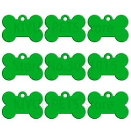 Wholesale 100Pcs Dog ID Tags Laser Engraving Bone Tags Name Plate Personalized Customized Name ID Tags Dogs Pendant Pet Tag