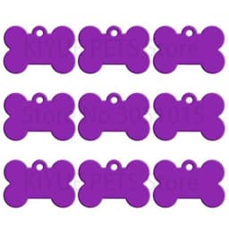 Wholesale 100Pcs Dog ID Tags Laser Engraving Bone Tags Name Plate Personalized Customized Name ID Tags Dogs Pendant Pet Tag